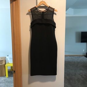 Calvin Klein black illusion dress